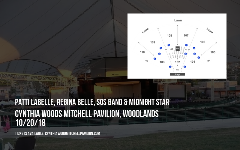 Patti LaBelle, Regina Belle, SOS Band & Midnight Star at Cynthia Woods Mitchell Pavilion
