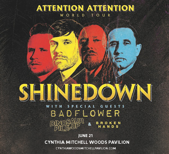 Shinedown at Cynthia Woods Mitchell Pavilion