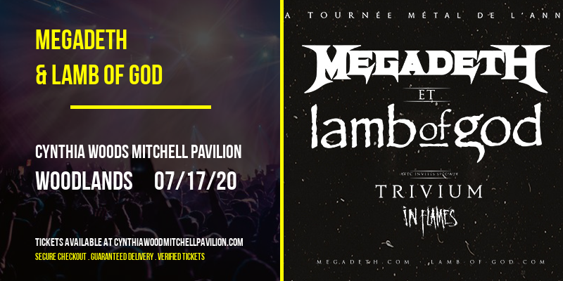 Megadeth & Lamb of God at Cynthia Woods Mitchell Pavilion