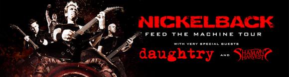 Nickelback & Daughtry at Cynthia Woods Mitchell Pavilion