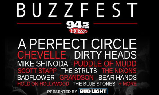 Fall Buzzfest: A Perfect Circle, Chevelle, The Struts, Mike Shinoda, Scott Stapp & Dirty Heads at Cynthia Woods Mitchell Pavilion