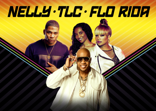 Nelly, TLC & Flo Rida at Cynthia Woods Mitchell Pavilion